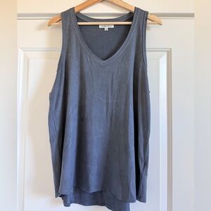 Another Love Charcoal Blue Tank Top